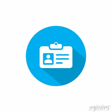 Name Tag Id Card Icon Vector In Flat