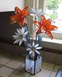Stained Glass Centerpiece Sculpture