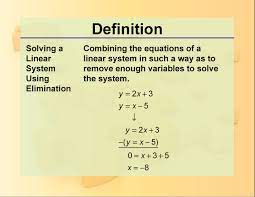 Linear System Using Elimination