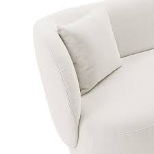 Manhattan Comfort Siri Cream 92 52 Inch Sofa With Pillows