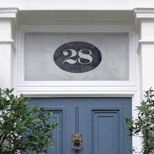 Personalised House Number For Glass