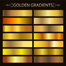Gold Metal Gradient Chrome Texture