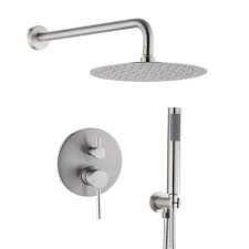 Rain Shower Head In Brushed Nickel
