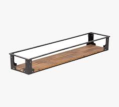Wooden Floating Shelves With Metal