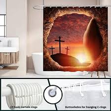 Christ Shower Curtain For Bathroom