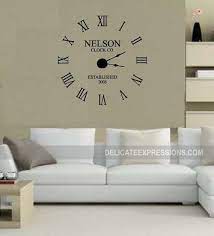 Wall Decal Clock Wall Clock Kits