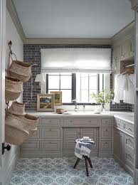 Laundry Room With Hanging Wall Baskets