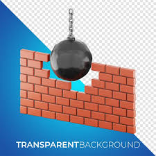 Down Wall Icon 3d Rendering