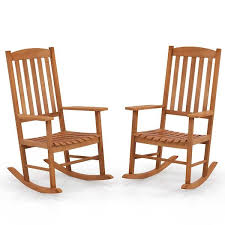 Patio Wood Outdoor Rocking Chair