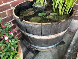 2 X Wine Oak Barrels Planter Pot Half