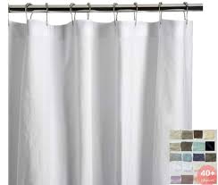 Natural Linen Shower Curtain Dries Fast