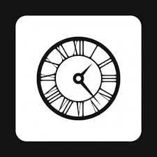 Roman Numeral Clock Vector Hd Images