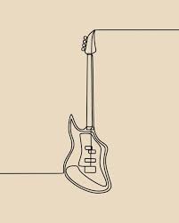 Premium Vector Guitar In One Line Art
