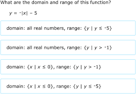 Ixl Domain And Range Of Absolute