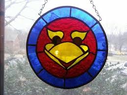 Stained Glass Kansas Jayhawk