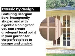 Garden Summerhouse Room Wooden Vantage 250 Hexagonal Summer House 2 5m X 2m
