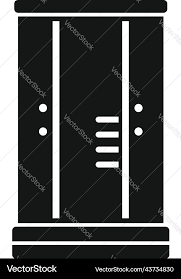 Interior Shower Cabin Icon Simple Door