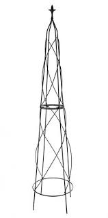 Large Metal Garden Black Obelisk Orton