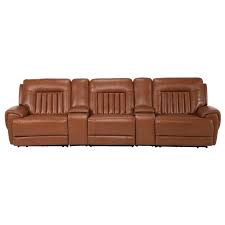 Devin Tan Home Theater Leather Seating