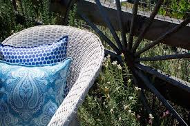 Azure Paisley Indoor Outdoor Cushion Cover