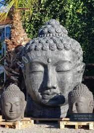Buddha Marble Head Statue Garden