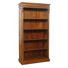 Victorian Open Bookcase With Carved