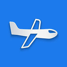 Paper Cut Plane Icon Isolated On Blue