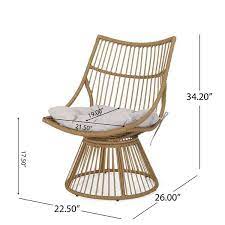 Noble House Jabe Wicker Outdoor Lounge