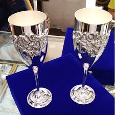 Puran Hallmark Silver Wine Glasses