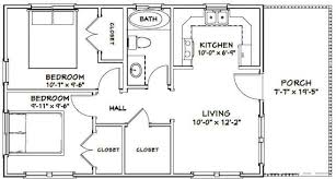 30x20 House 2 Bedroom 1 Bath 600 Sq Ft