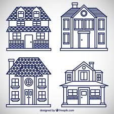 Free Vector Houses Icons Graph