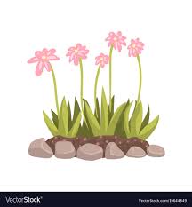 Flower Bed Icon Cartoon Style Royalty