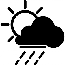 Cloud Sun Rain Weather Forecast Sign