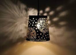Star Design Iron Made Hanging Lamp With