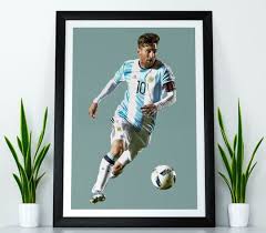 Lionel Messi World Cup Football Icon