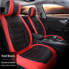 Honda Civic Si Red Leather Seat Cover