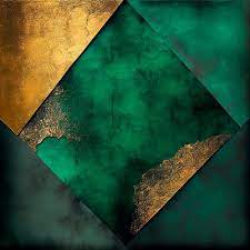 Green And Gold Venetian Plaster