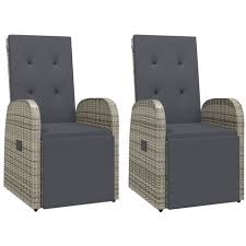Reclining Garden Chairs With Cushions 2
