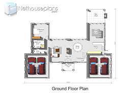 4 Bedroom Double Y House Plan