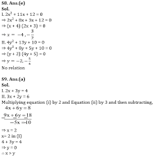 Quadratic Equation Questions For Sbi Po