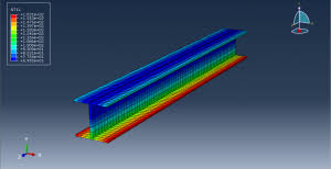 simulation composite beam concrete and