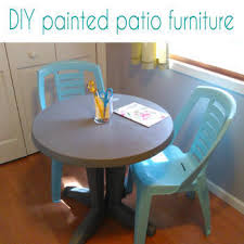 Diy Painted Plastic Patio Furniture