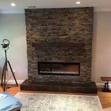 Stacked Stone Electric Fireplace Monk