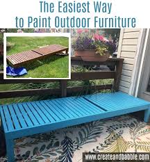 How To Paint Outdoor Furniture Create