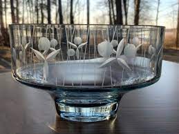 A Vintage Clear Glass Bowl For Sweets