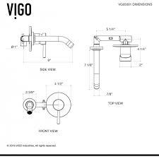 Vigo Olus Wall Mount Bathroom Faucet