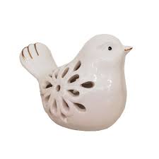 Bloom Bird Ornament White Buy