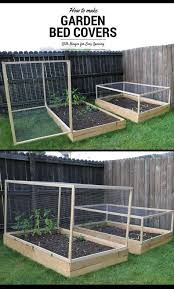 Raised Garden Bed Cover With Hinges