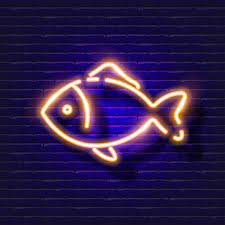 Aquarium Fish Neon Icon Vector