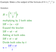 Gcse 9 1 Maths Rearranging Formulae